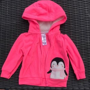 Carter's Pink Penguin Sweatshirt Hoodie